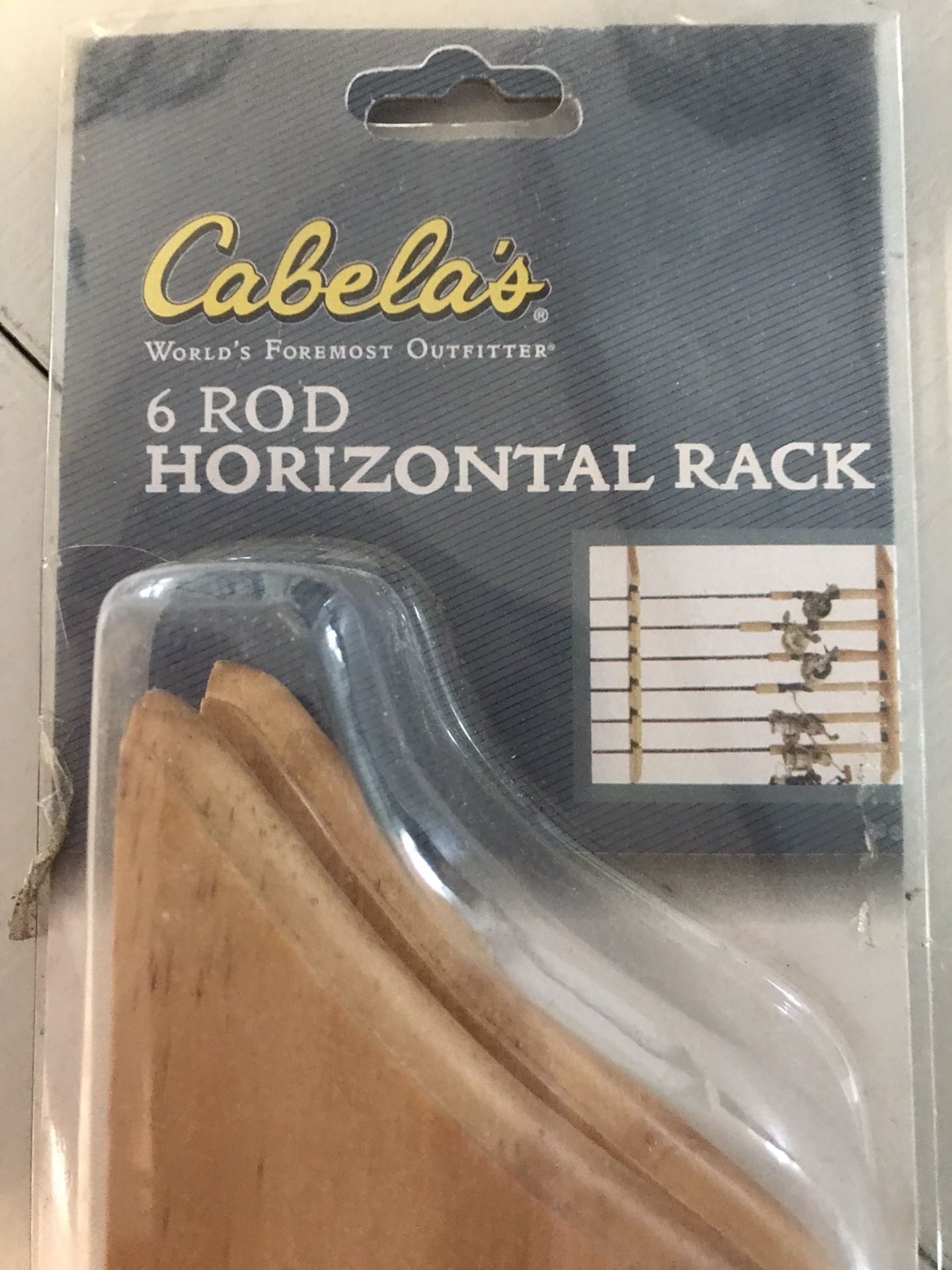 Cabelas Wood Fishing Rod Rack