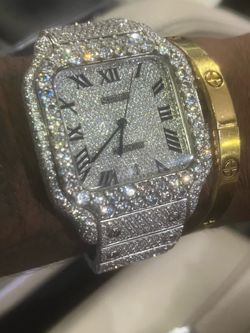 Diamond Cartier Vs1 Diamond Cut Watch