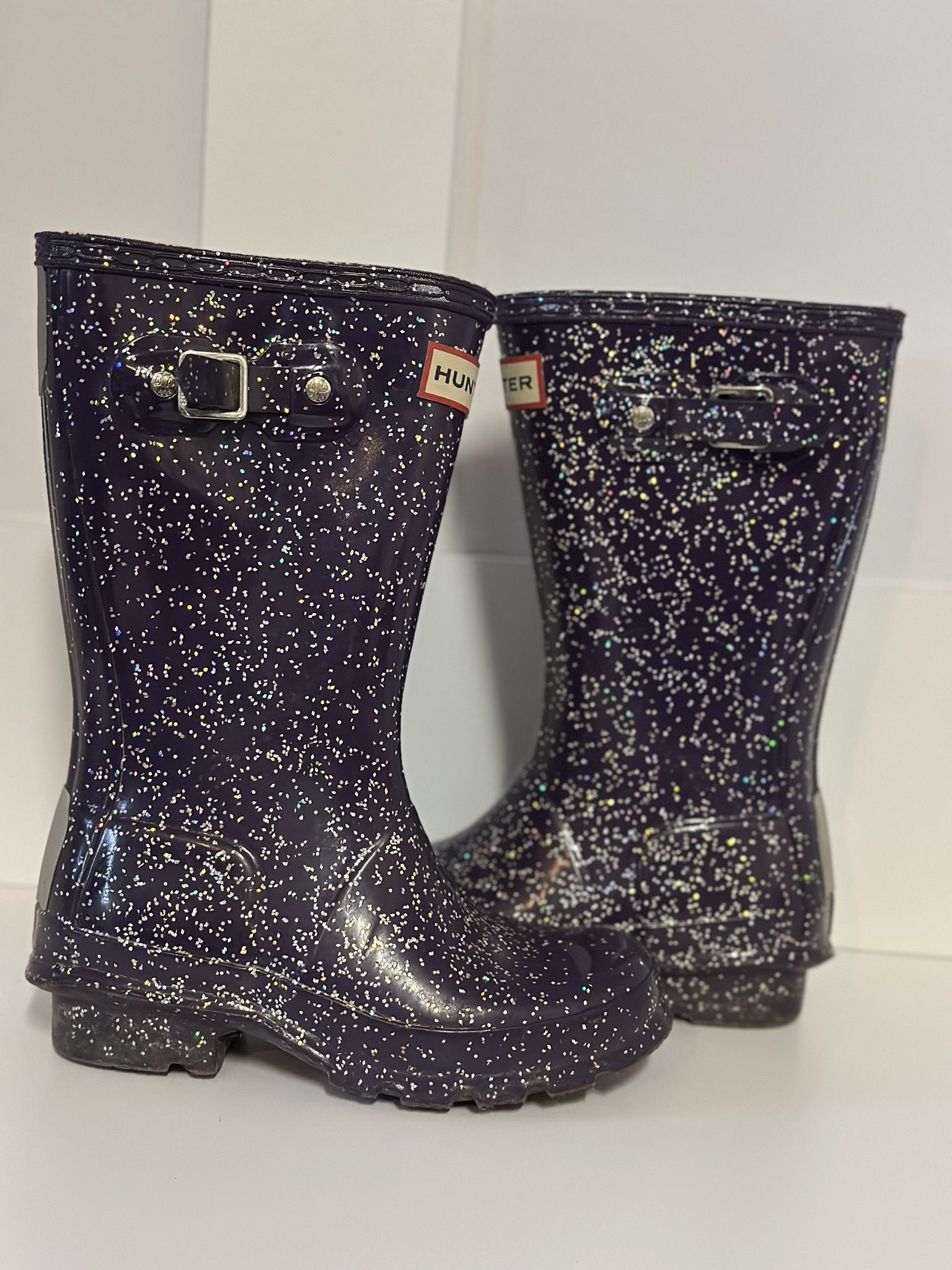 Hunter Big Kids Size 13c Purple Rain Boots