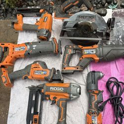 Ridgid Power Tools For Parts And Repair—Selling as a group.
