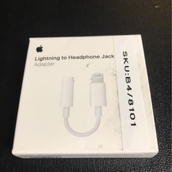 Apple - Lightning-to-3.5mm Headphone Adapter - White