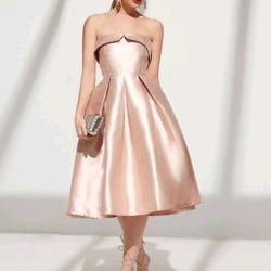 Vestido Elegante. Dress Pink