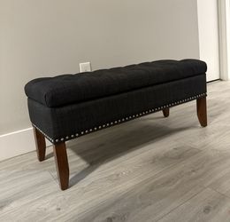 Navy Blue Ottoman
