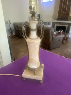 1930s marble lamp