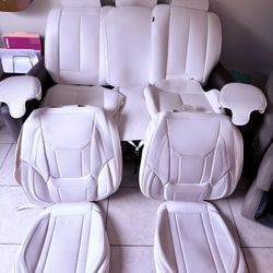 LEATHER SEAT COVERS WHITE / Nissan Pathfinder 