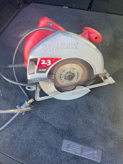 Powerful corded circular saw is a Skilsaw model 5400