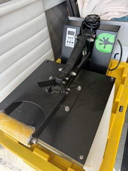 Gecko GK100 Heat Press Machine T 15"" x 15"" Shirt Transfer Sublimation - Black