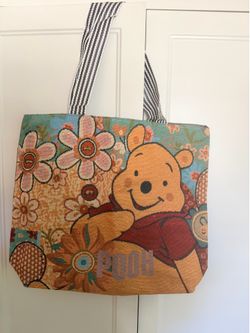 Pooh Bear Canvas Tote