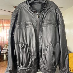 Men’s Leather Jacket 2XL