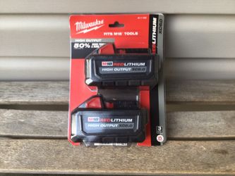 2PK Milwaukee M18 HIGH OUTPUT Batteries 6.0.  Brand NEW.  NUEVO.
