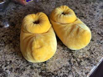 Mickey Mouse Plush Slippers - Adult Small