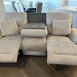 Power reclining sofa