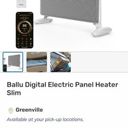 Bally Digital Electric Panel Heater Slim