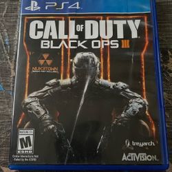 CALL OF DUTY BLACK OPS lll PS4