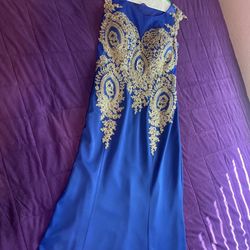 Royal Blue Dress 