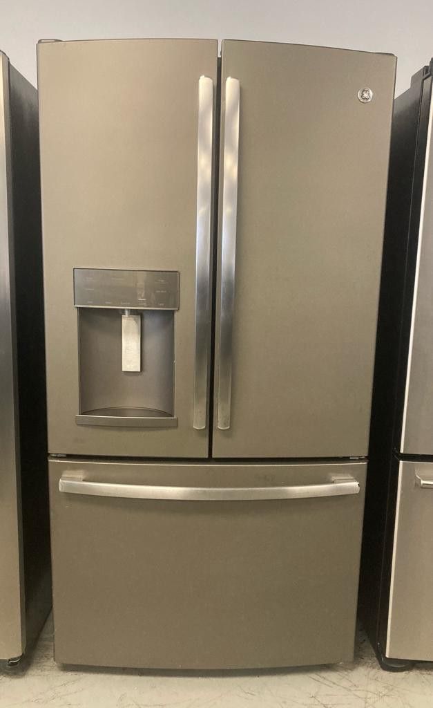 GE) Refrigerator Three door 70 high By 36 wide like New Works Perfectly Very Clean we are located at 1216 Hartford Turnpike Vernon CT 