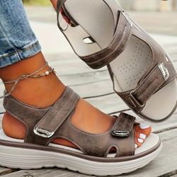 Women's Summer Wedge Sandals. Size 9