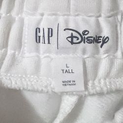 GAP x Disney Sweatpants/ Joggers In A Off-white Or Cream Color 