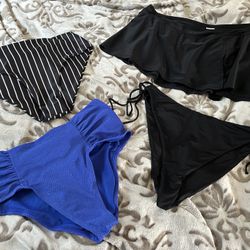 Bikini Bottoms & Swim Skirt!!! Nearly New/Size XL