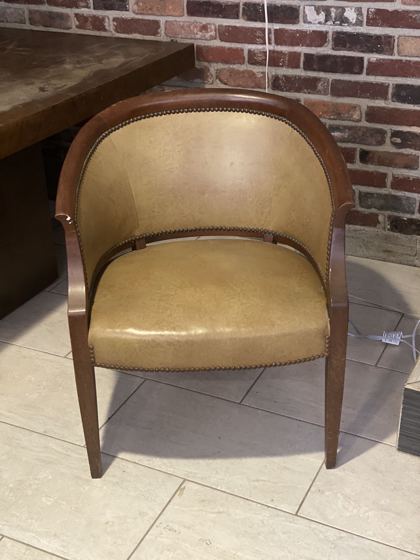 Vintage Mid Century Leather Chair