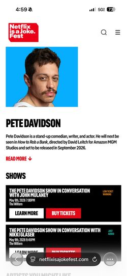Netflix is a joke Pete Davidson