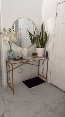 Mirror and table
