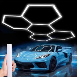LZHOME Hexagon 5000K LED Garage Lights: 25 Pack Updated 1.31-inch Wider Size,26300LM Super Bright Hex Lighting Ceiling LED Shop Light