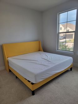 Bed frame with bed