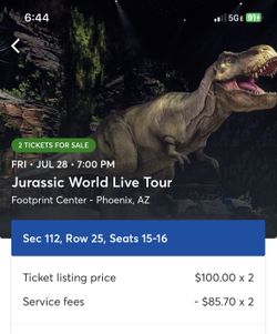 2 Tickets For Tonight At 7