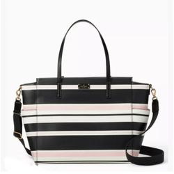 Kate Spade New York Grove Street Classic Stripe Kaylie Baby Diaper Bag