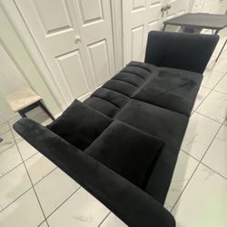 Velvet Futon Sofa Bed 