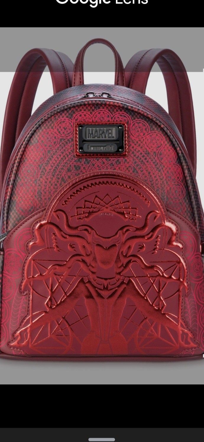 Disney Parks 2025 Wanda Vision Scarlet Witch Loungefl Mini Backpack Marvel