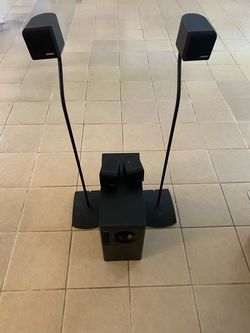 Bose Speaker System with Subwoofer and Stands