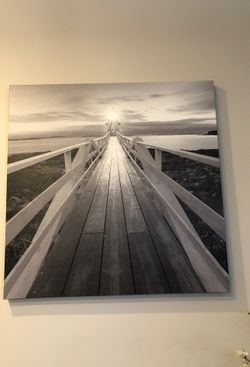 Beautiful canvas artwork of Lighthouse $300.00.