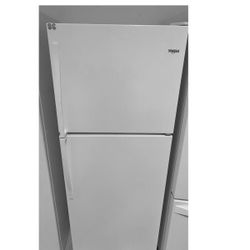 Whirlpool refrigerator top and bottom new scratch and dent