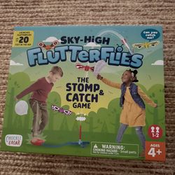 Sky-High Flutterflies Game  The Stomp & Catch Game by Chuckle & Roar. Ages 4+.