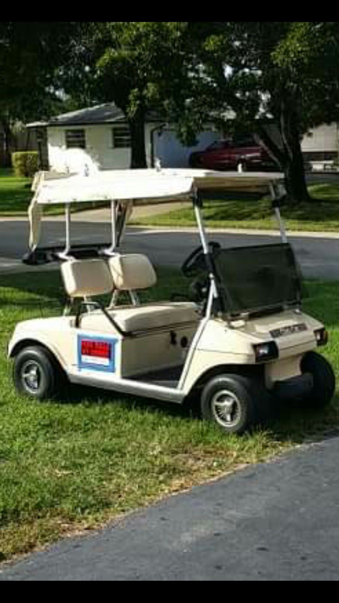 Clean and fast golf cart
