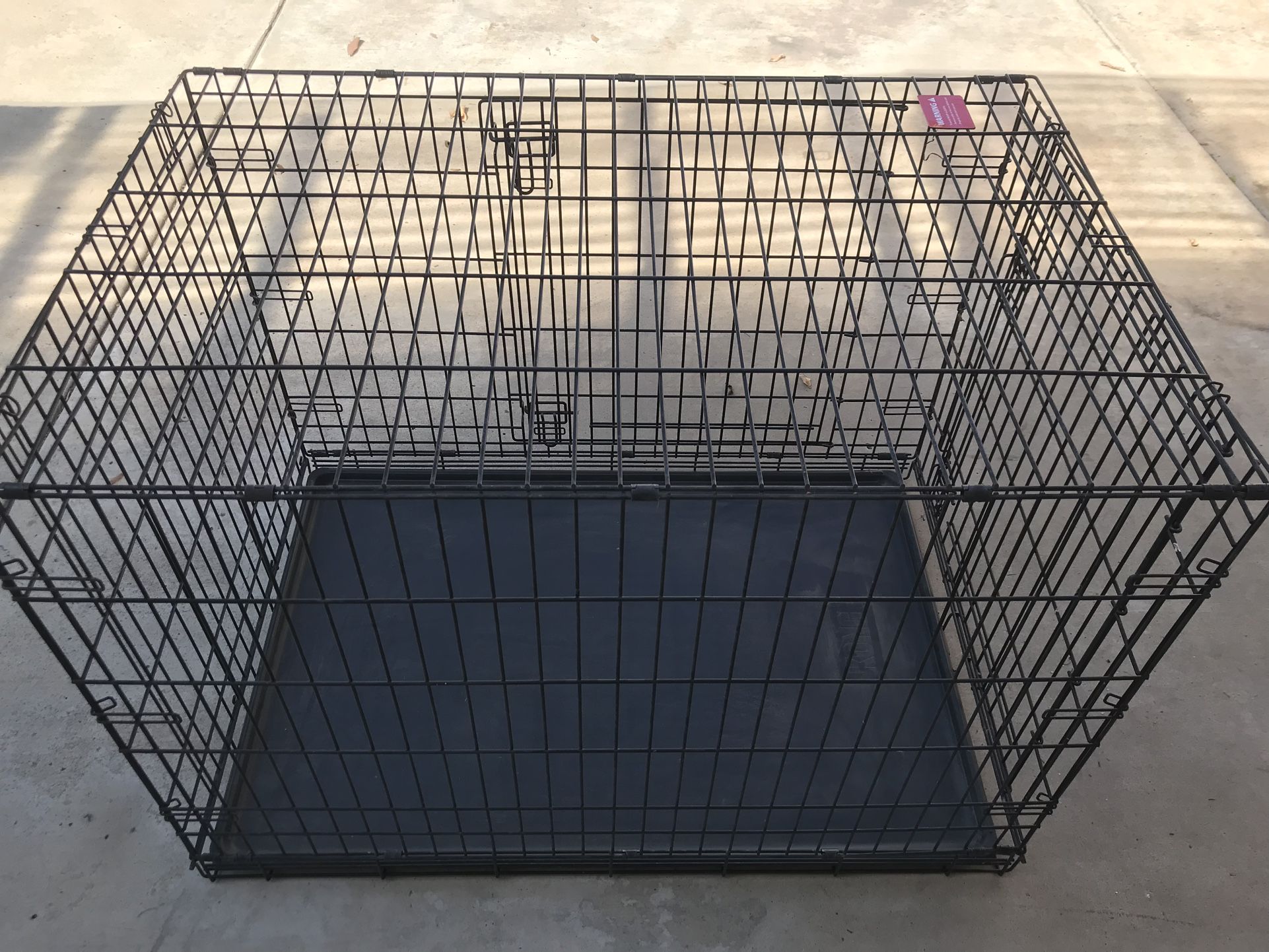 Large Wire Dog Crate / Kennel - Double Door