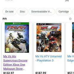 xbox One Mx Vs Atv Video Game Condition Is Great  