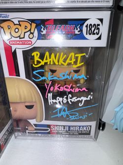 Signed Bleach Shinji Hirako #1825 Funko Pop