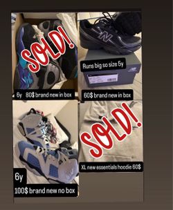 2 pairs of shoes new balance an Jordan’s