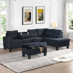 New Park Place Sectional With Ottoman With Free Delivery 