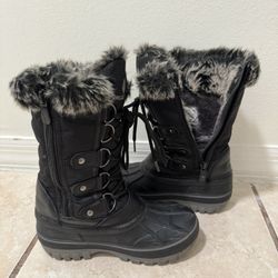 Girls Mid-Calf Winter Boots Water-Resistant - Little Kid Size 12