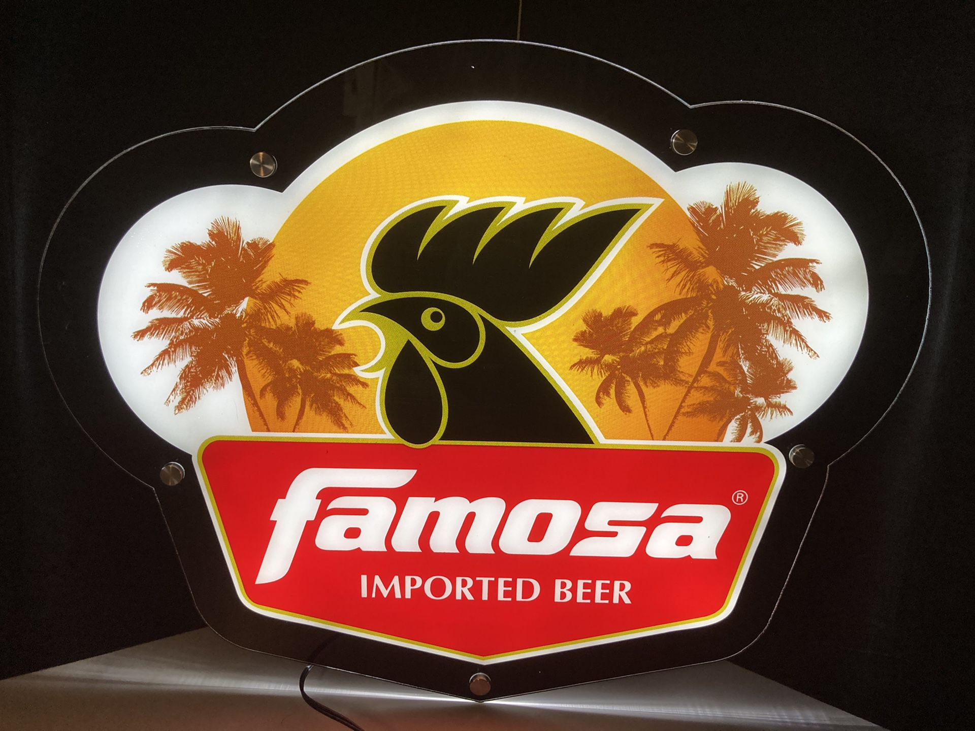 New Famosa Guatemala Imported led beer bar sign light