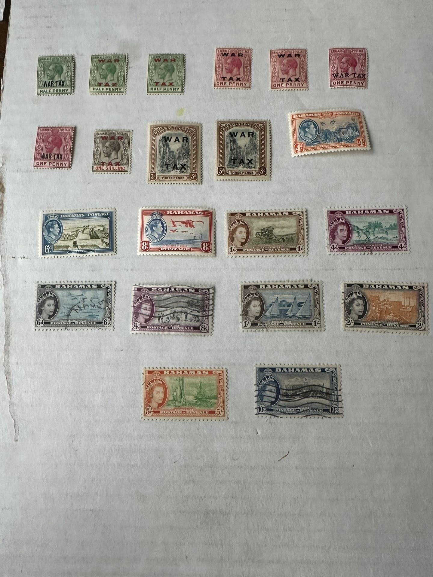 Bahamas Mix Group Of Stamps