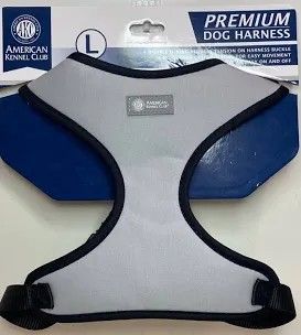New American Kennel Club Premium Harness Grey Dogs Size L Large accessories collar