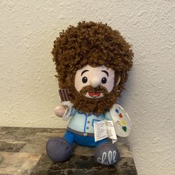 Bob Ross Plush Toy / with paintbrush