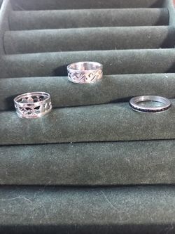 Silver .925 Rings Sz 5.5. Each $20
