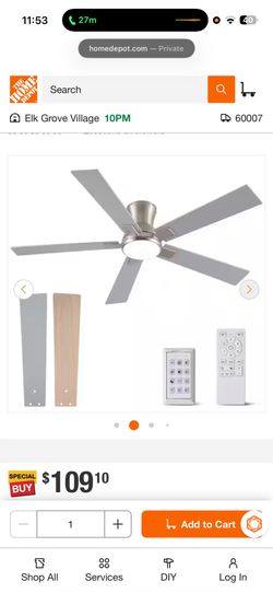 Ceiling fan ! DY1256X-5B/52