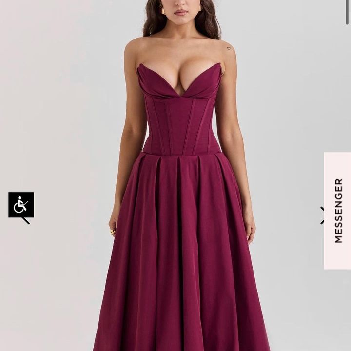 house of cb lady strapless midi dress Clothing : Midi Dresses : 'Lady' Sunshine Strapless Midi Dress
